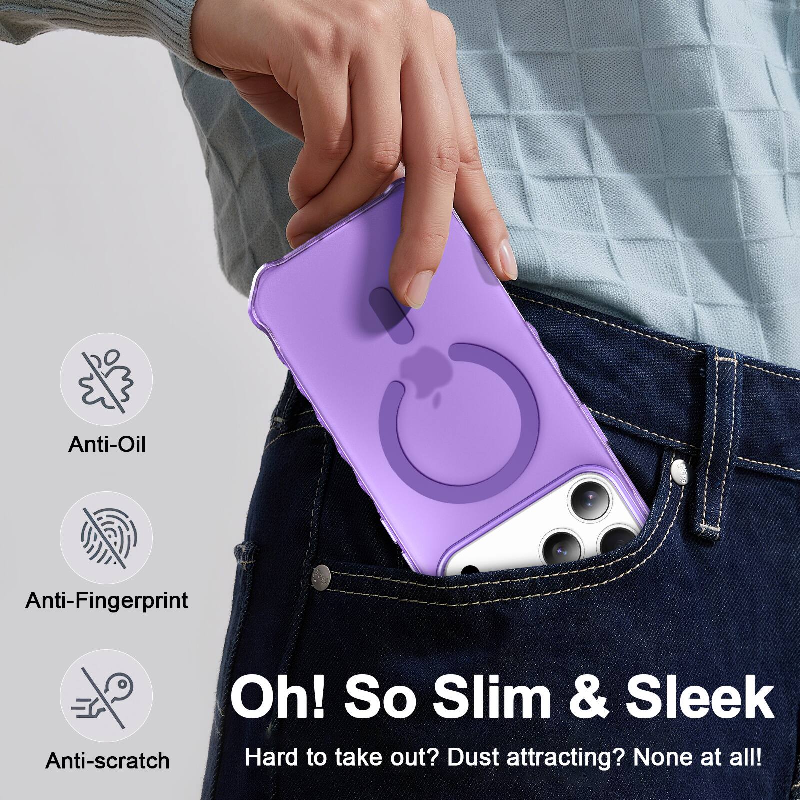 Anti-Oil  
Anti-Fingerprint  
Anti-scratch  

Oh! So Slim & Sleek  
Hard to take out? Dust attracting? None at all!
