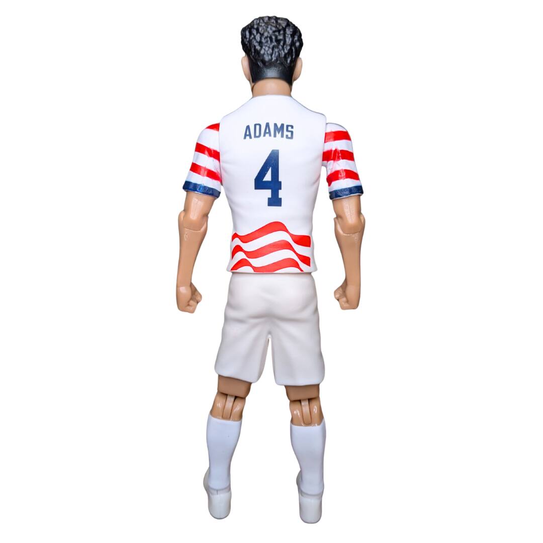 Alt View 4. Banbo Toys - Banbo Toys SOCKERS 2026 USMNT Tyler Adams (Home Jersey) 8" Collectible Soccer Action Figure.