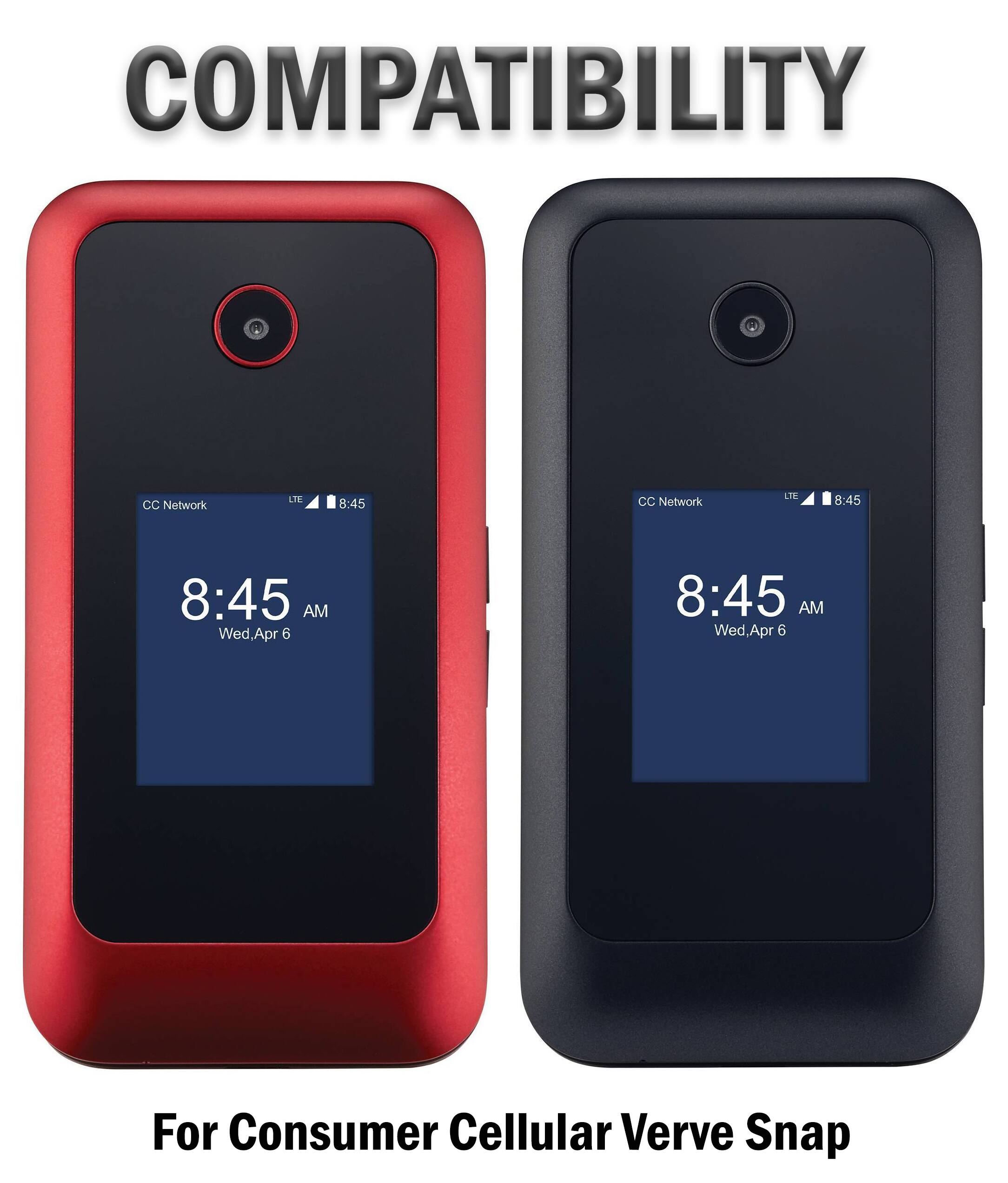 COMPATIBILITY

CC Network
LTE
8:45
CC Network
LTE
8:45
8:45 AM Wed, Apr 6
8:45 AM Wed, Apr 6

For Consumer Cellular Verve Snap