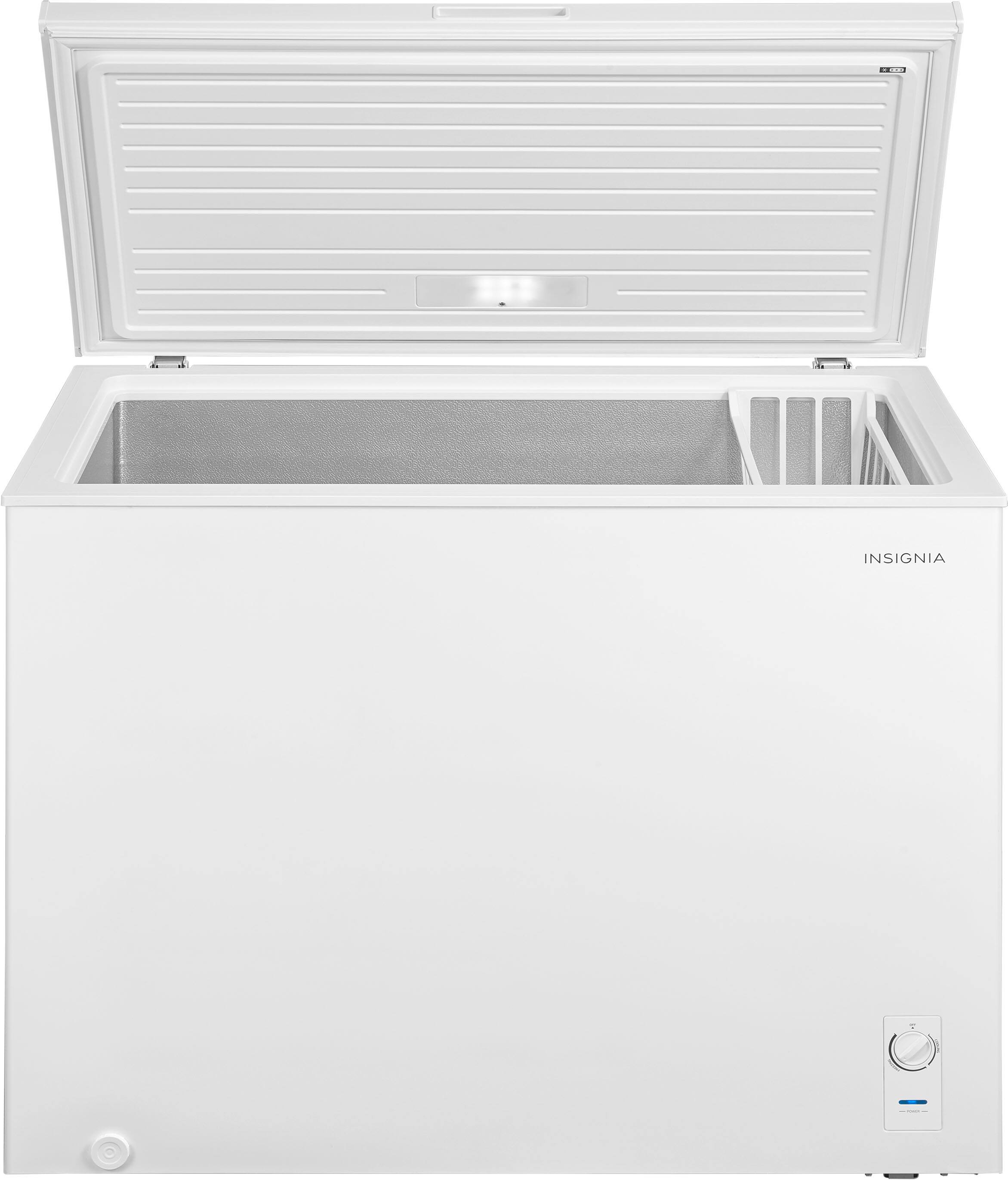 Alt View 6. Insignia™ - 10.4 Cu. Ft. Garage-Ready Chest Freezer - White.