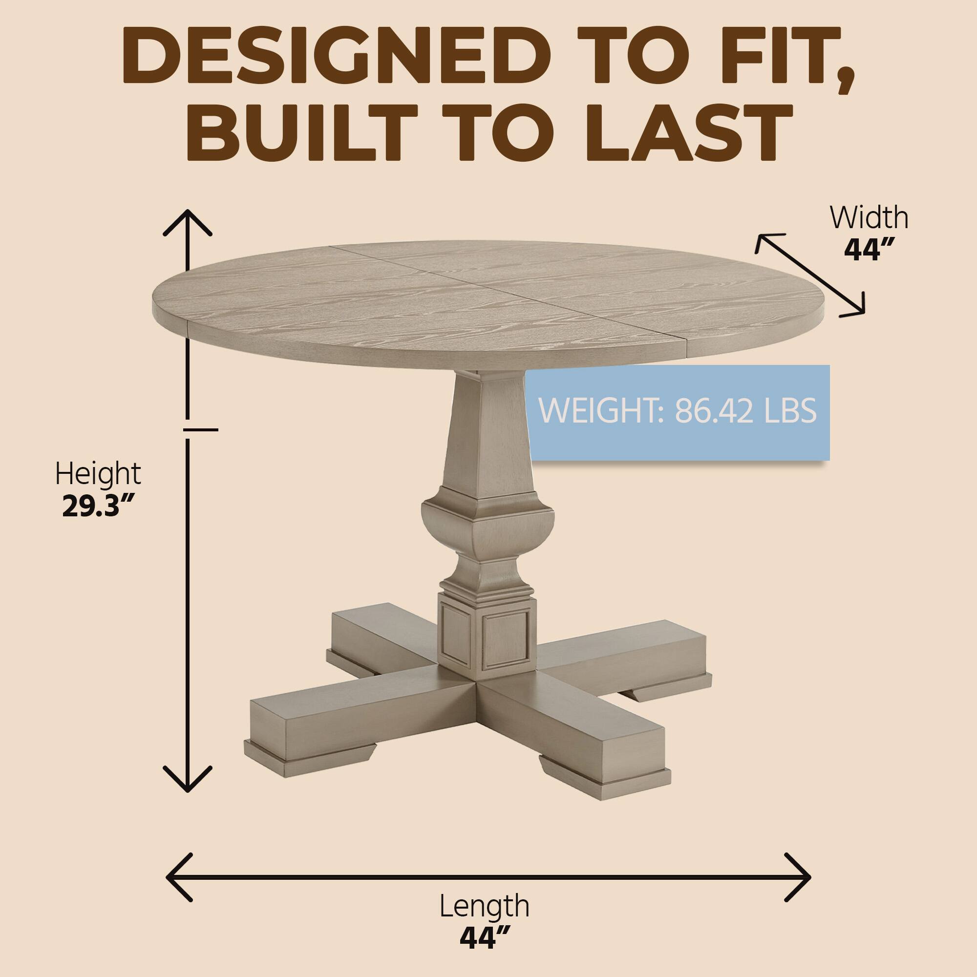DESIGNED TO FIT, BUILT TO LAST

Width: 44"
Height: 29.3"
Length: 44"
Weight: 86.42 LBS