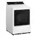 Angle. LG - 7.3 Cu. Ft. Smart Gas Dryer with Steam and EasyLoad Door - Alpine White.