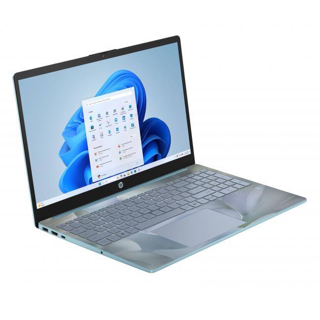 Alt View 3. HP - HP 15.6" HD AI Laptop with Copilot Intel N100 4GB RAM 128GB Spring Iridescence + HP Wireless Mouse+1 Year Microsoft 365 - Spring Iridescence.