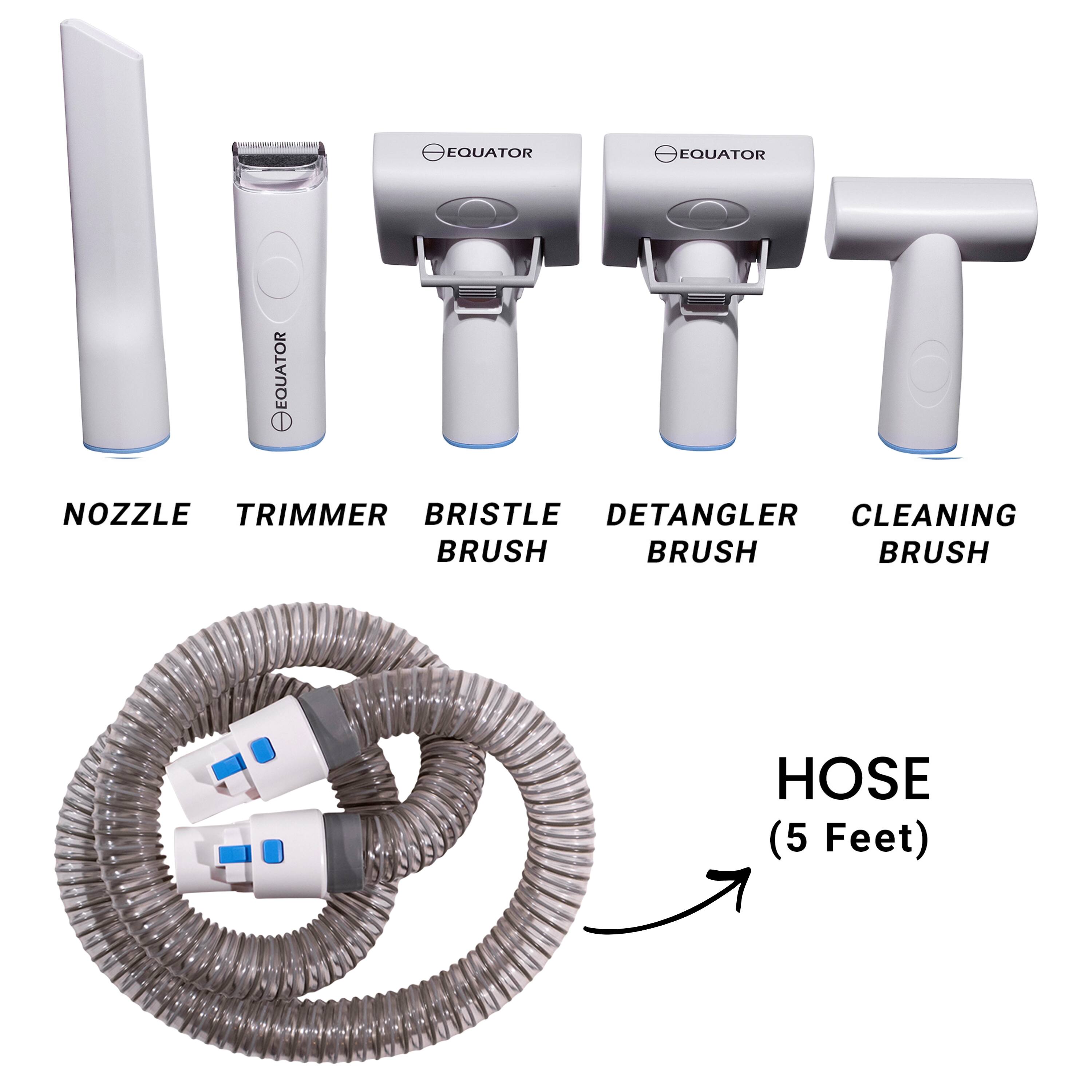 EQUATOR NOZZLE TRIMMER BRISTLE DETANGLER CLEANING BRUSH BRUSH BRUSH HOSE (5 Feet)