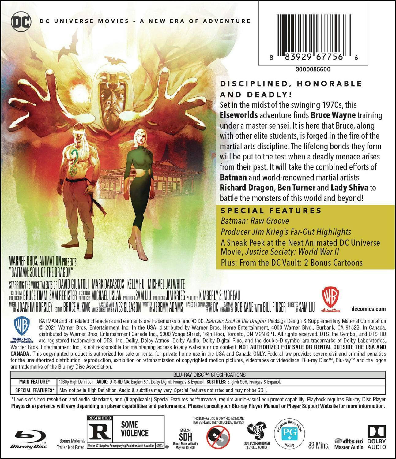 Back. Batman: Soul of the Dragon [Blu-ray].