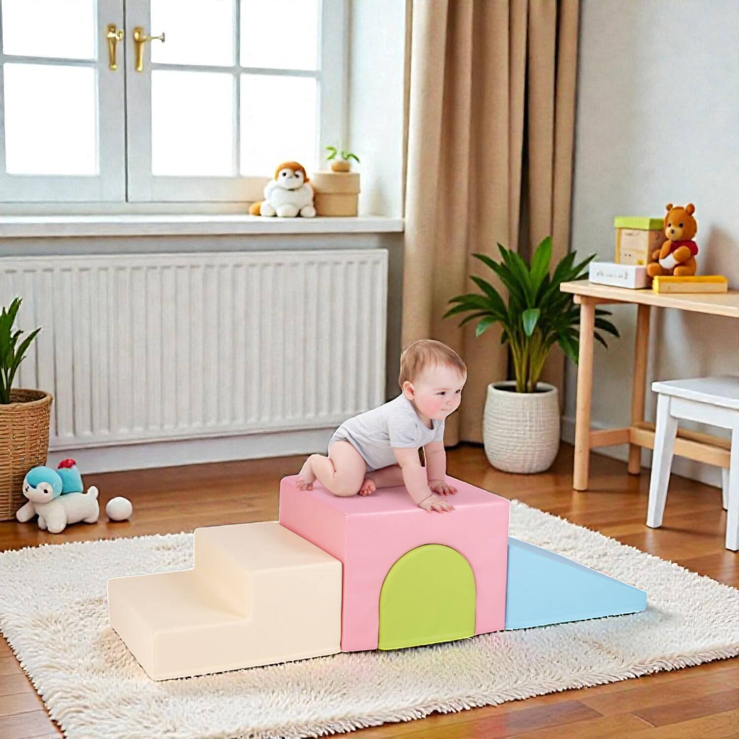 BreeBe - Toddler Soft Play Foam Blocks for Climbing and Crawling - Multicolor price history on PriceWatchPro