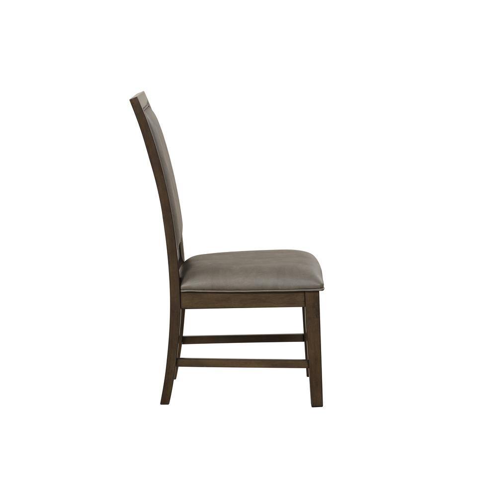 Alt View 4. New Classic Furniture - Cityscape Dining Chair-Walnut (Set of 2) - Brown.