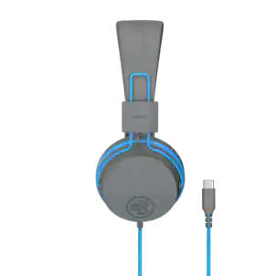 JLab - Jbuddies Studio On-Ear Kids Wired USB-C Headphones - Gray