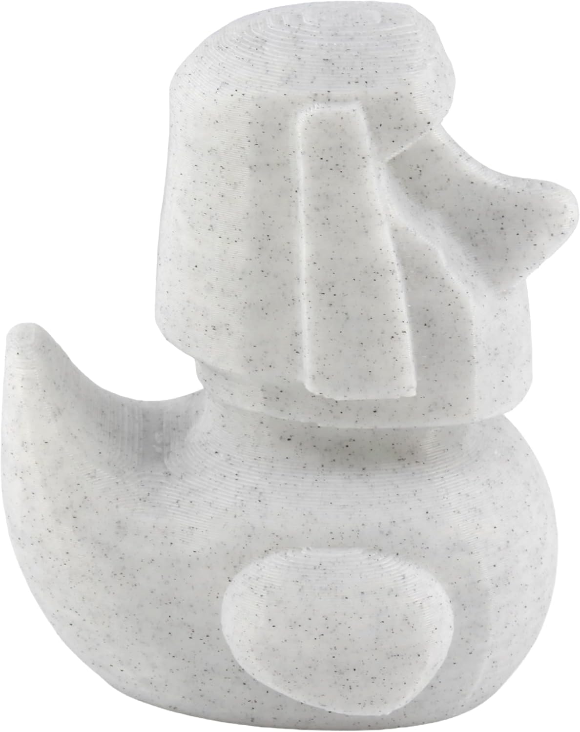 Left. JuzToys - Moai Duck Figurine, 4x4 Ducking, Fun Car Dashboard Accessory, Easter Island Stone Head Duck, Ducks for Cars by PowerTRC - White.