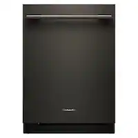 KitchenAid - 24" Top Control Built-In Dishwasher with 360 Max Jets Third Rack and Advanced ProDry System, 44 dBA - Black Ore - Front_Zoom