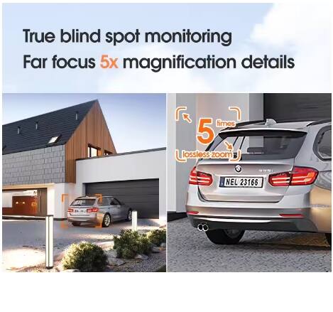 True blind spot monitoring  
Far focus 5x magnification details  
5 times lossless zoom  
NEL 23166