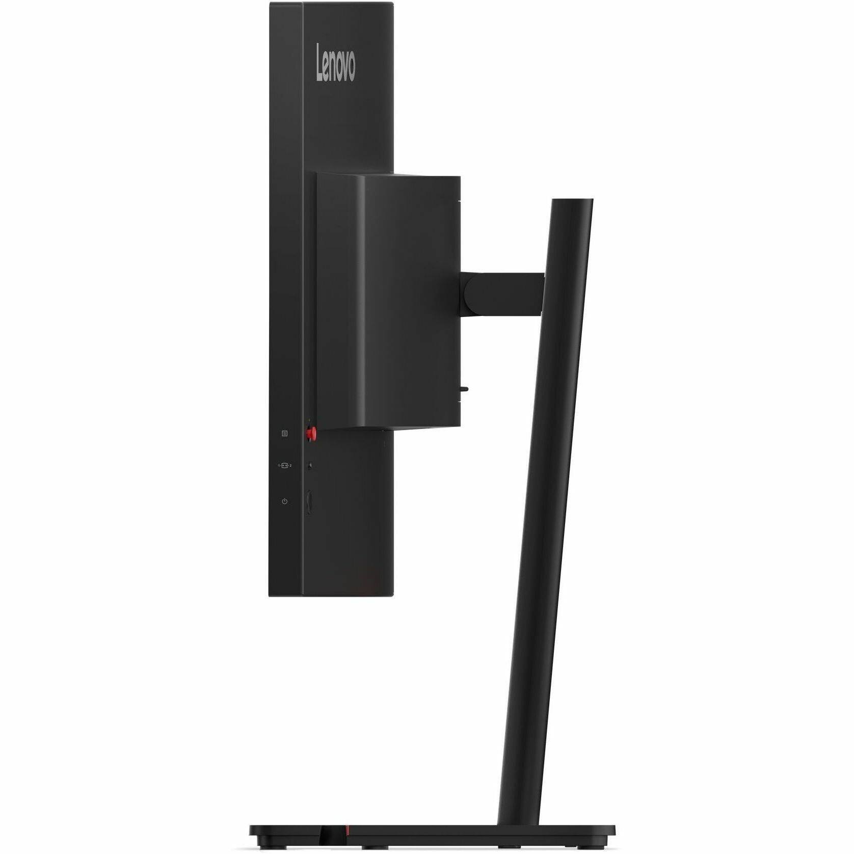 Alt View 4. Lenovo - Lenovo ThinkVision T34WD-40 34" Class UW-QHD Curved Screen LED Monitor - 21:9 - Eclipse Black - 34" Viewable - Vertical - Eclipse Black.