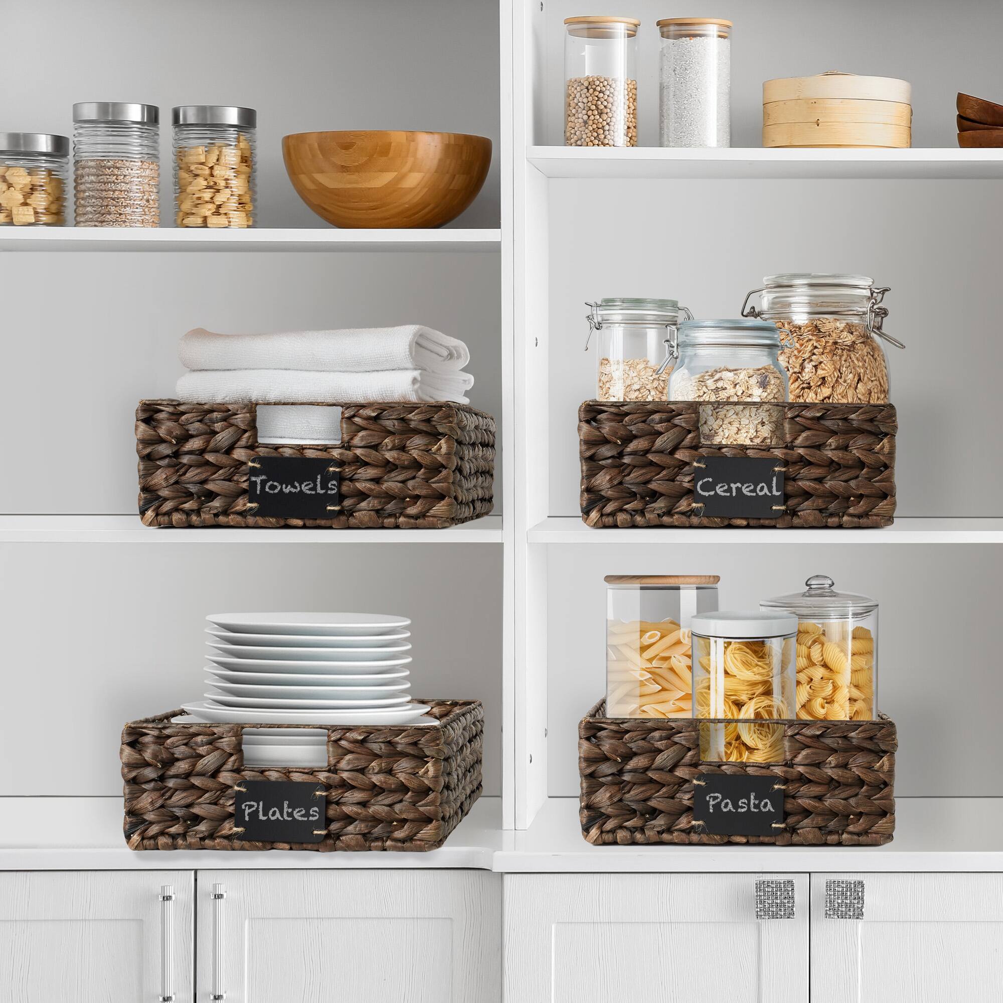 Towels  
Cereal  
Plates  
Pasta