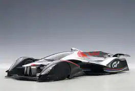 Red Bull X2014 Fan Car Sebastian Vettel Hyper Silver 1/18 Model Car by Autoart