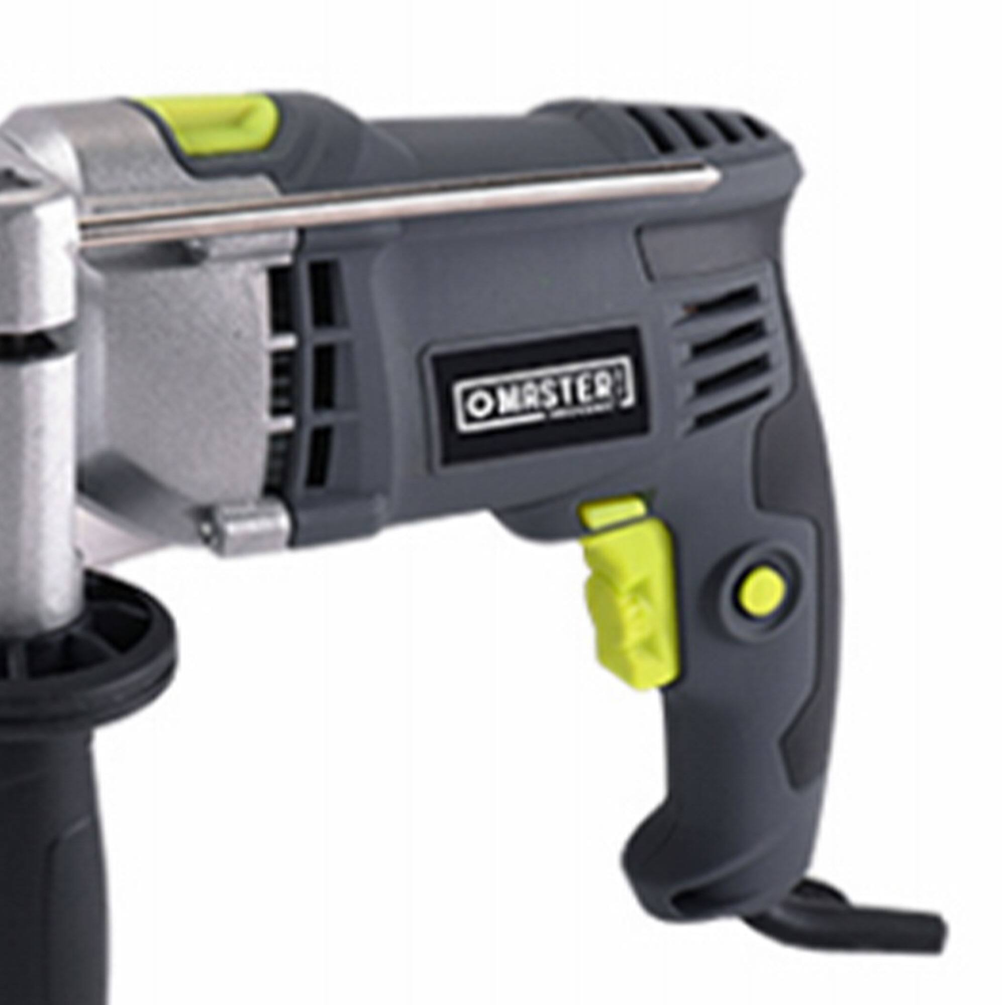 Alt View 5. Master Mechanic - Master Mechanic 7.5 Amp 0.5 Inch Hammer Drill w/ Soft Grip Handle & Metal Gauge - Gray.