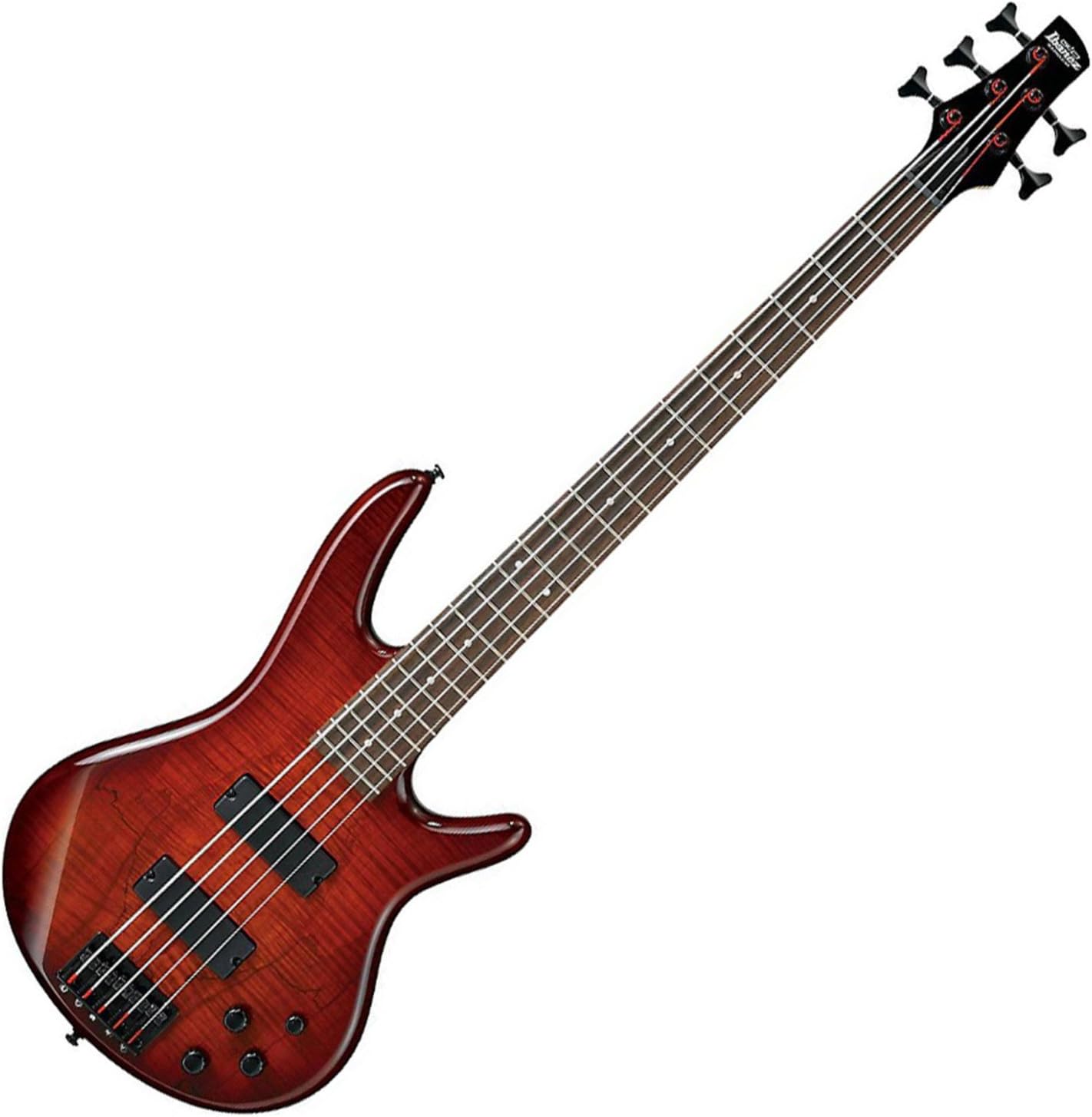 Front. Ibanez - Ibanez GSR205SMCNB GIO Series 5-String Electric Bass Guitar, Charcoal Brown.