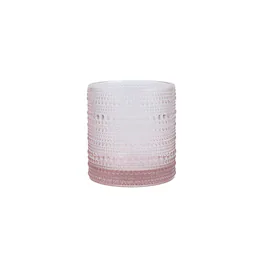 Fortessa - D&V By Jupiter Triple Old Fashion Glass, 13.9 ounce, Set of 6 - Pink