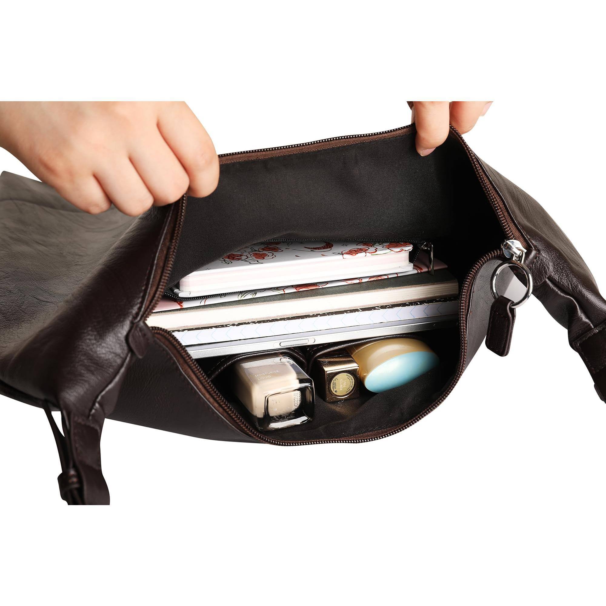 Alt View 2. Fabibe - Leather Tote Bag  Oversized Hobo Bags Large For Women Work Vegan Handbags Travel - Beige.