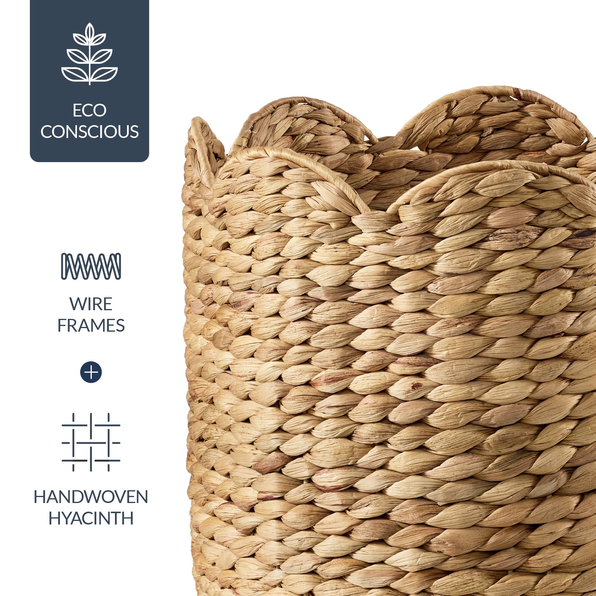 ECO CONSCIOUS  
WIRE FRAMES + HANDWOVEN HYACINTH