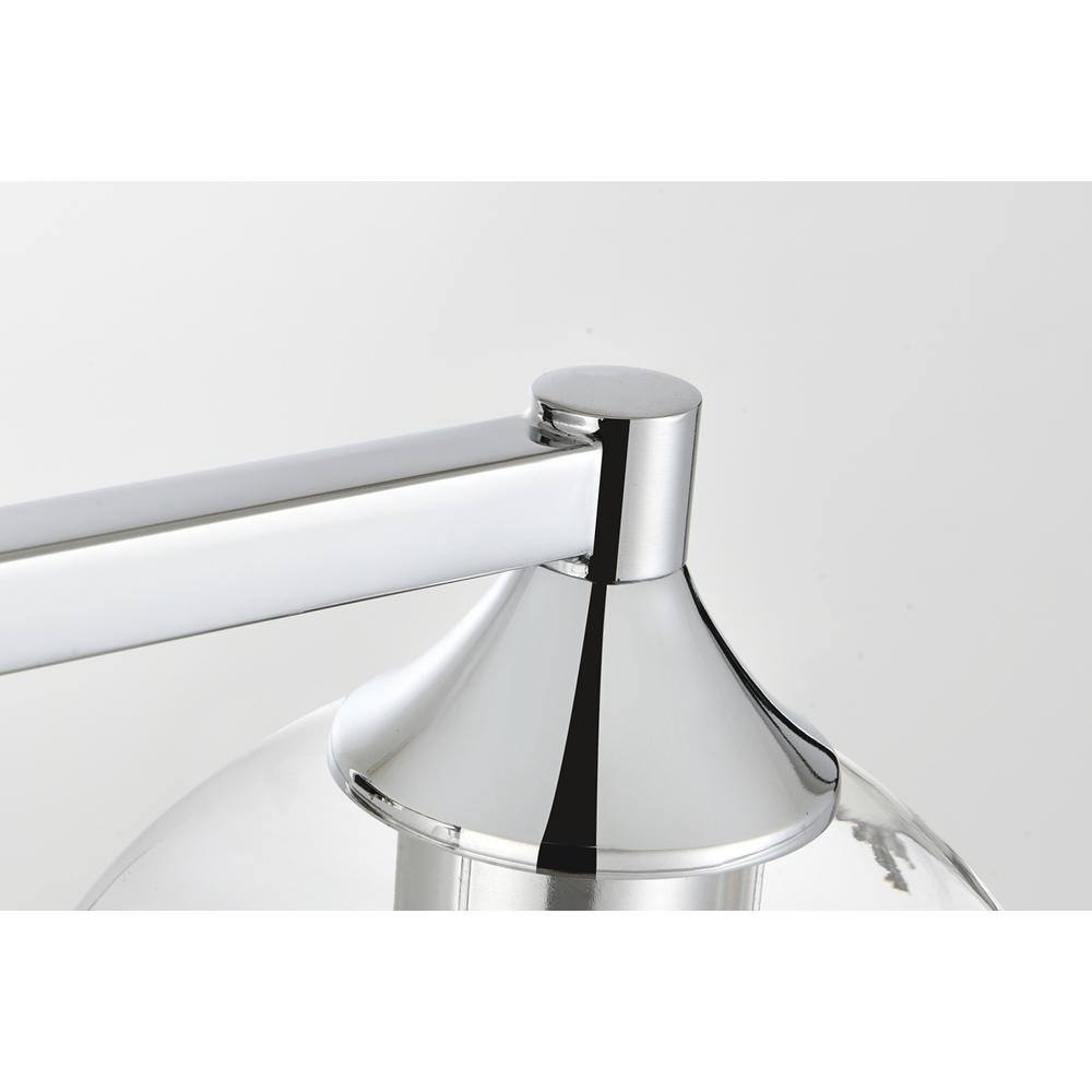 Angle. Living District - Foster 4 light Chrome and Clear Bath Sconce - Chrome And Clear.