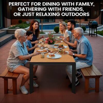 PERFECT FOR DINING WITH FAMILY, GATHERING WITH FRIENDS, OR JUST RELAXING OUTDOORS