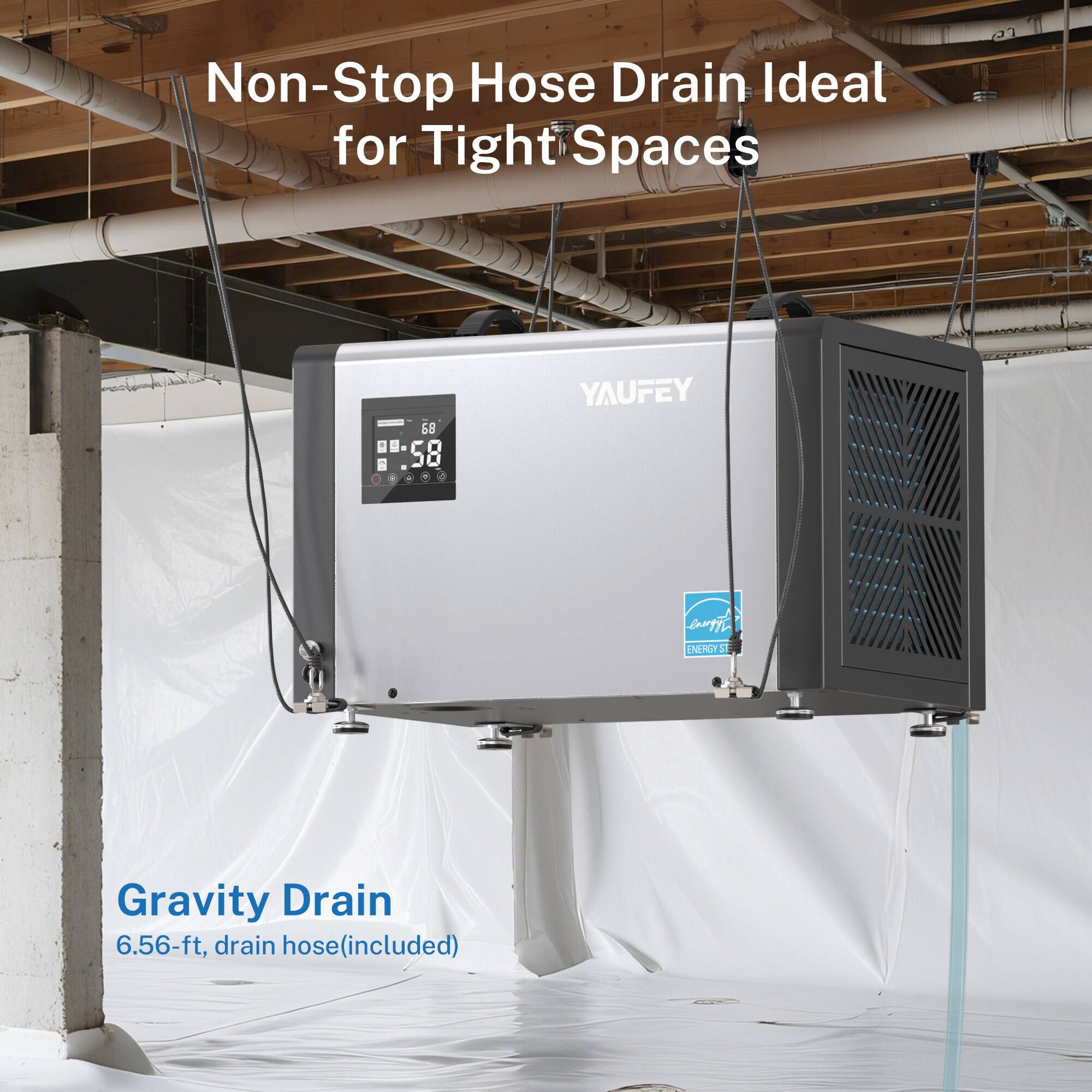 Non-Stop Hose Drain Ideal for Tight Spaces

1.58 OZ

YAUFEY Compf RITS 5 Gravity Drain 6.56-ft, drain hose (included)