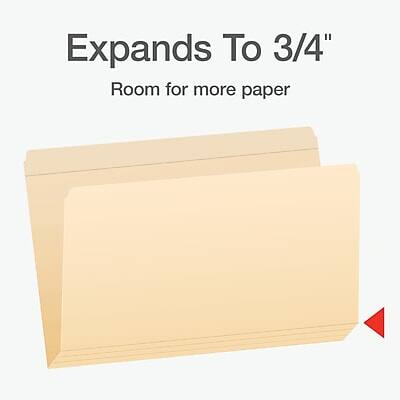 Expands To 3/4"  
Room for more paper