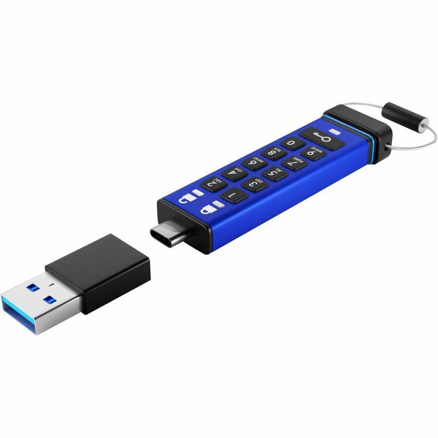 Alt View 5. iStorage - iStorage datAshur PRO+C 32GB | FIPS 140-3 Level 3 Certified | Secure USB Type-C Hardware Encrypted Drive | PIN protected - Unknown.