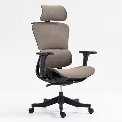 Front. Spaco - Spaco Ergonomic High Back Mesh Office Chair with 4D Adjustable Armrests, Reclining Desk Chair for Home Office and Study - Brown.