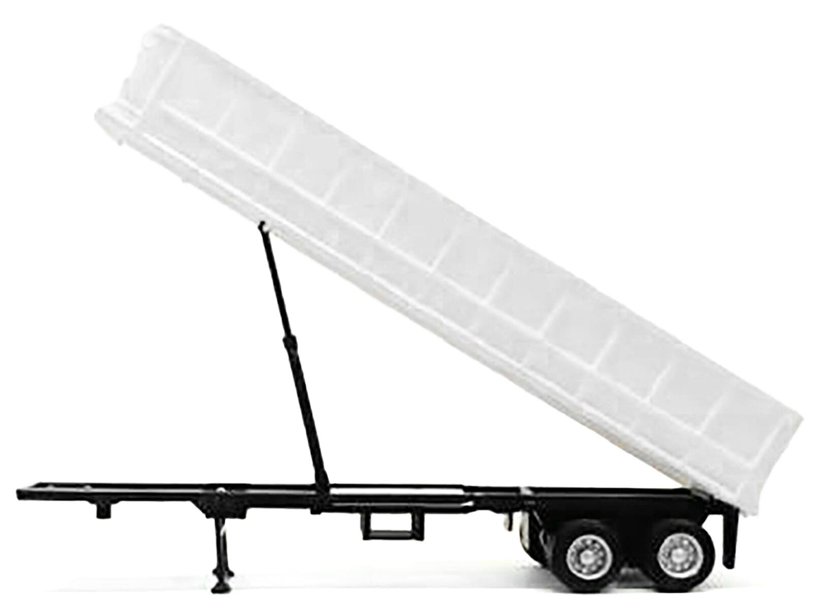 Alt View 1. Promotex - 36ft Gravel Trailer White 1/87 (HO) Plastic Model by Promotex.