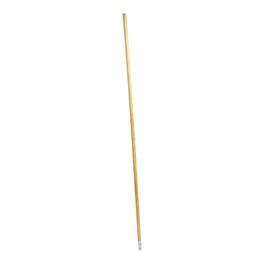 Coastwide Professional - 60" Wood Push Broom Handle, Threaded Metal Tip - Natural