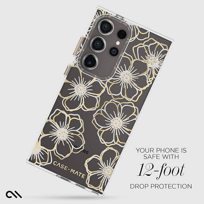 Case-Mate - Hard Case for Samsung Galaxy S24 Ultra - Floral Gems