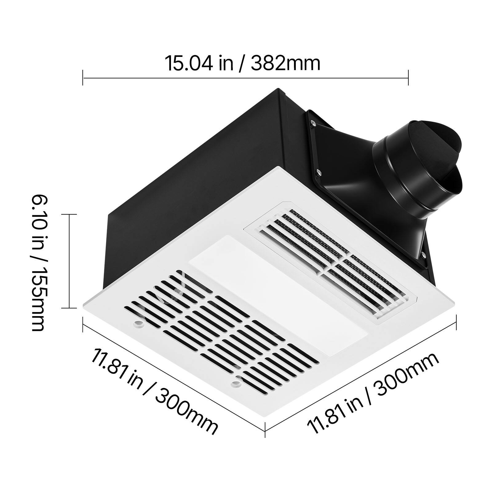 15.04 in / 382mm  
6.10 in / 155mm  
11.81 in / 300mm