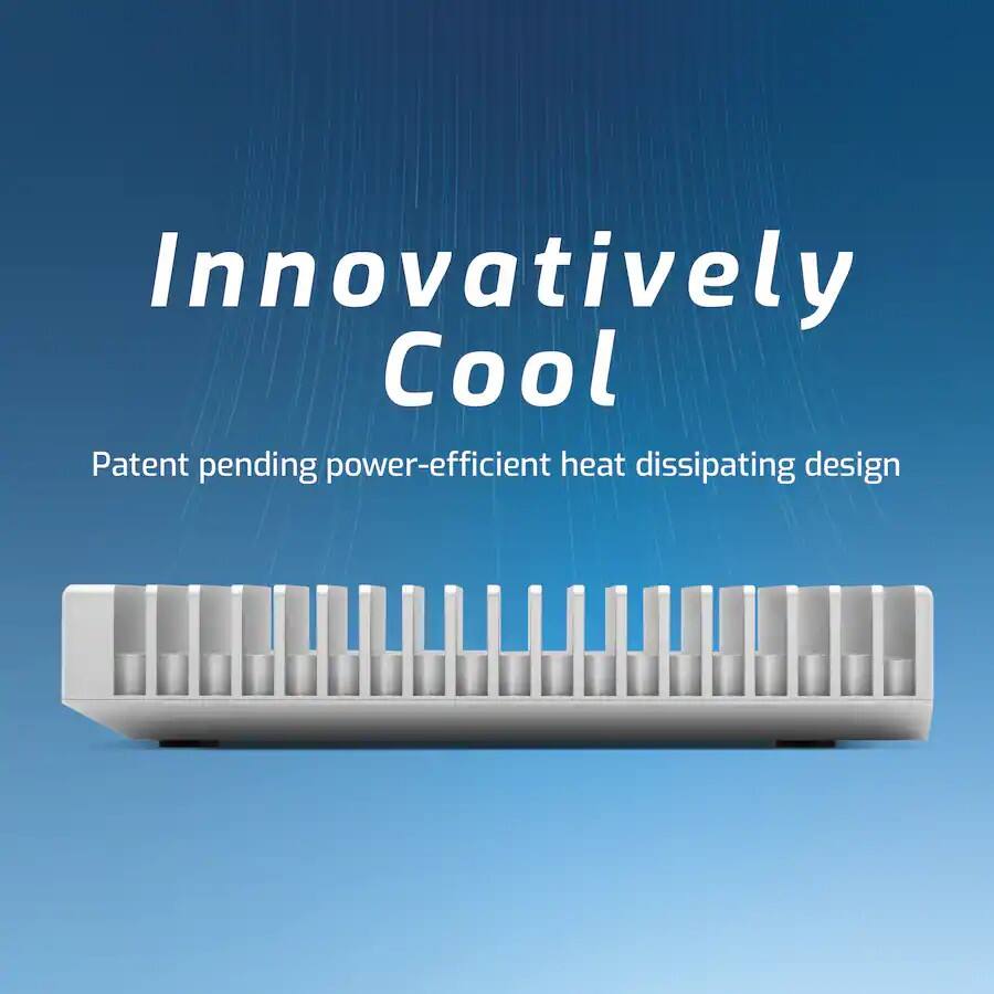 Innovatively Cool  
Patent pending power-efficient heat dissipating design