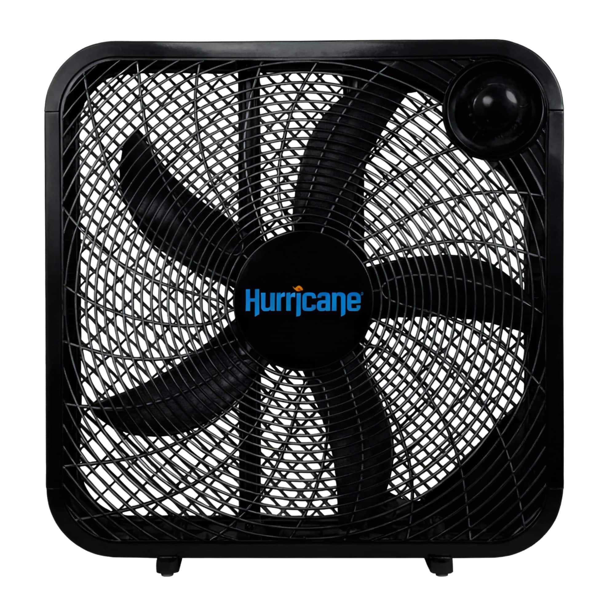 Hurricane - 20 Inch Classic Series Floor Box Fan with 3 Speed Settings - Black