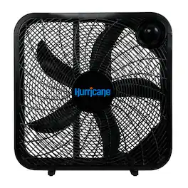 Hurricane - 20 Inch Classic Series Floor Box Fan with 3 Speed Settings - Black