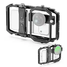 Neewer - Universal Phone Cage, 17-37mm & 67mm Rings - Black