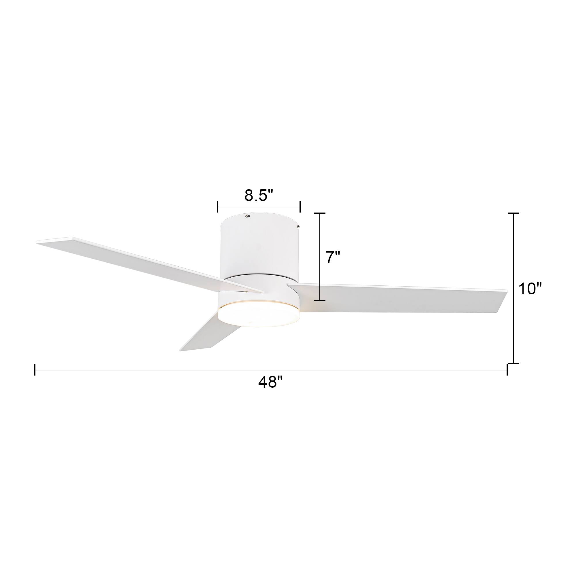 8.5"  
7"  
10"  
48"