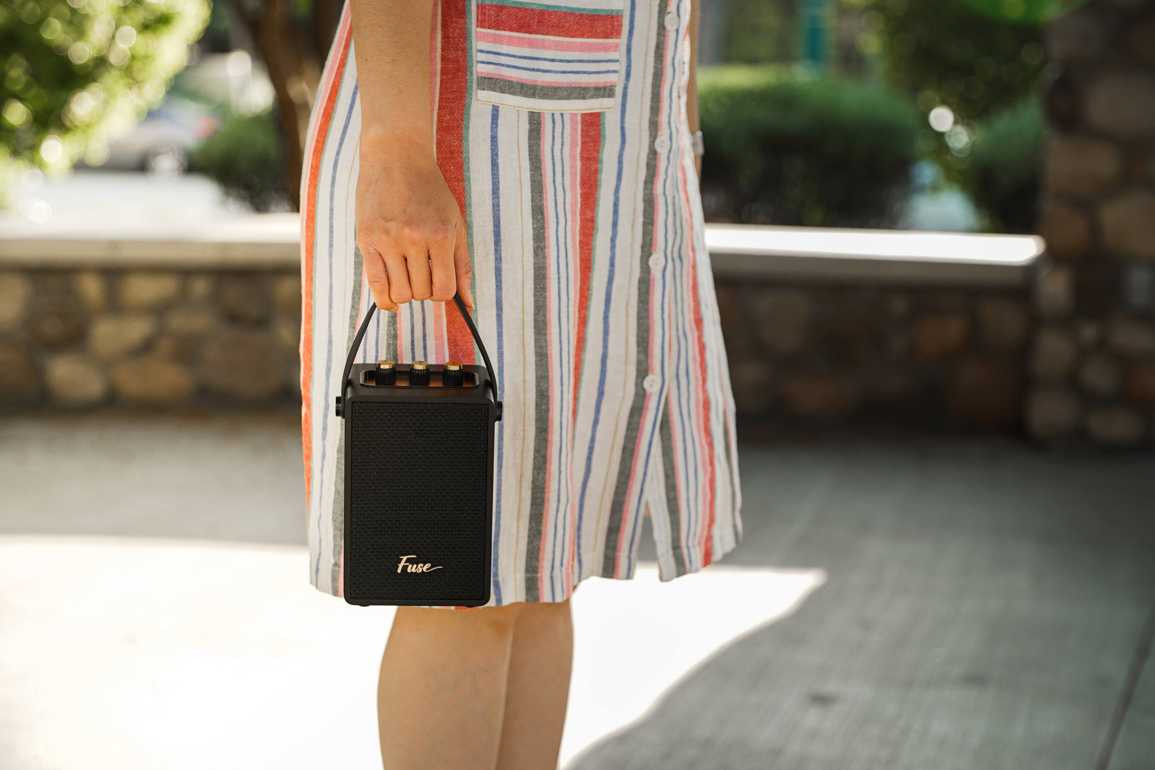 Alt View 2. Fuse Audio - Fuse ANDLE Portable Bluetooth Speaker with Handle | 12 Hour Battery Life |Black.