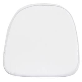 Emma + Oliver - Kids Soft Fabric Chiavari Chair Cushion - White