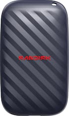 Front. SANDISK - 1TB Portable Drive - Up to 600MB/s Read Speeds, 4x Faster than HDD, Durable, Up to 2M Drop Protection, USB Type-C - Black.