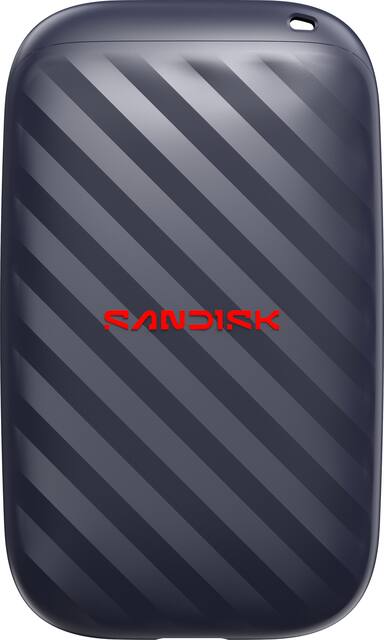 SANDISK - 500GB Portable Drive - Up to 600MB/s Read Speeds, 4x Faster than HDD, Durable, Up to 2M Drop Protection, USB Type-C - Black