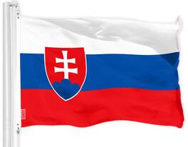 G128 - Slovak Flag — 3 x 5 ft Printed 150D Polyester - Assorted Colors