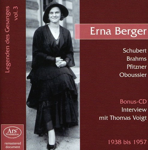 Erna Berger - Lieder & Arias 3   - COMPACT DISCS [CD] price history on PriceWatchPro