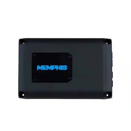 Front. Memphis Car Audio - Memphis Audio PRX500.4V2 4 Channel 500 Watt Amplifier - 125 Watts RMS x 4 at 2-Ohm - Black/Gray.