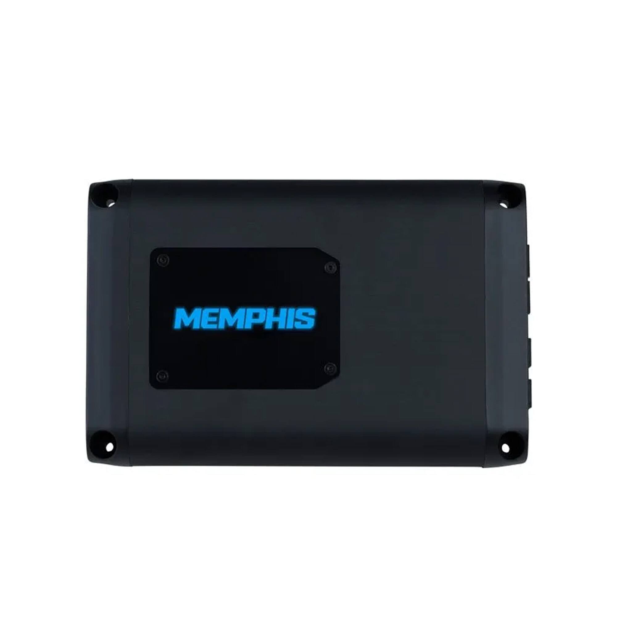 Front. Memphis Car Audio - Memphis Audio PRX500.4V2 4 Channel 500 Watt Amplifier - 125 Watts RMS x 4 at 2-Ohm - Black/Gray.