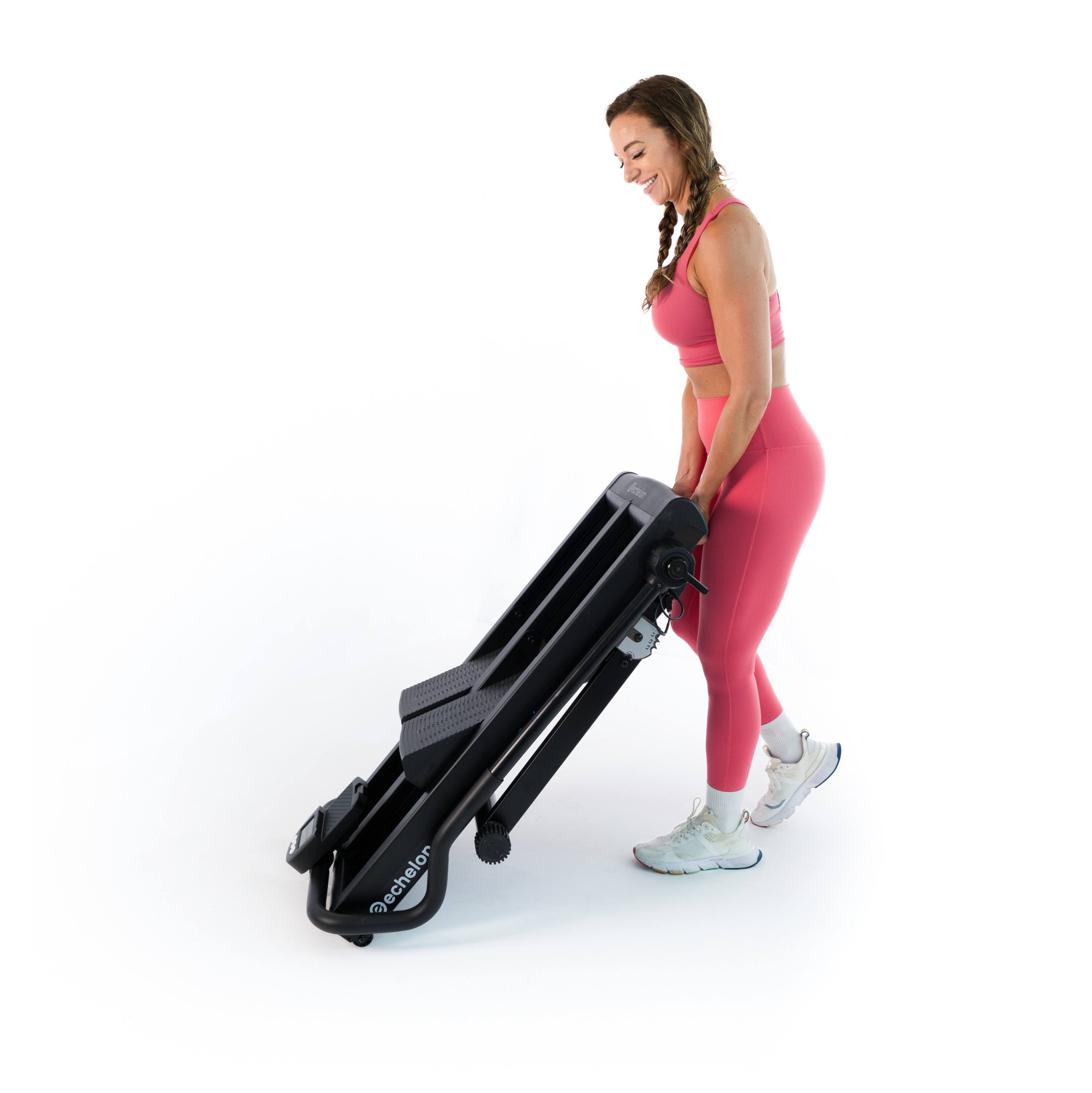 Alt View 6. Echelon - Stair Climber Max, Stair Stepper Machine with 32 Magnetic Resistance Levels and Foldable Design - Black.