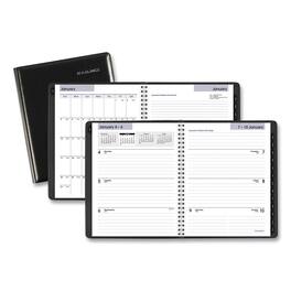 AT-A-GLANCE - DayMinder Executive Weekly Monthly Refillable Planner 8.75 x 7 Black Cover 12 Month Jan to Dec 2026