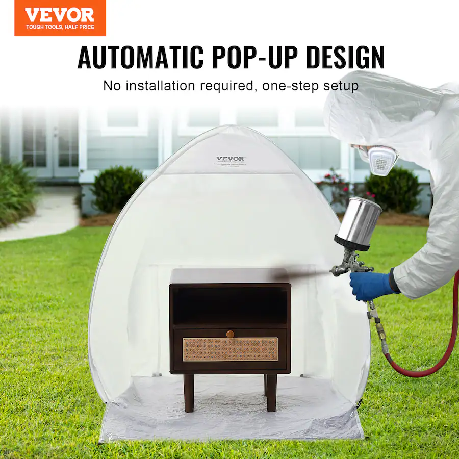 Storage Tent Small VEVOR Spray Paint Shelter,40 x 35 x 40 in Pop Up Portable Spray Paint ...
