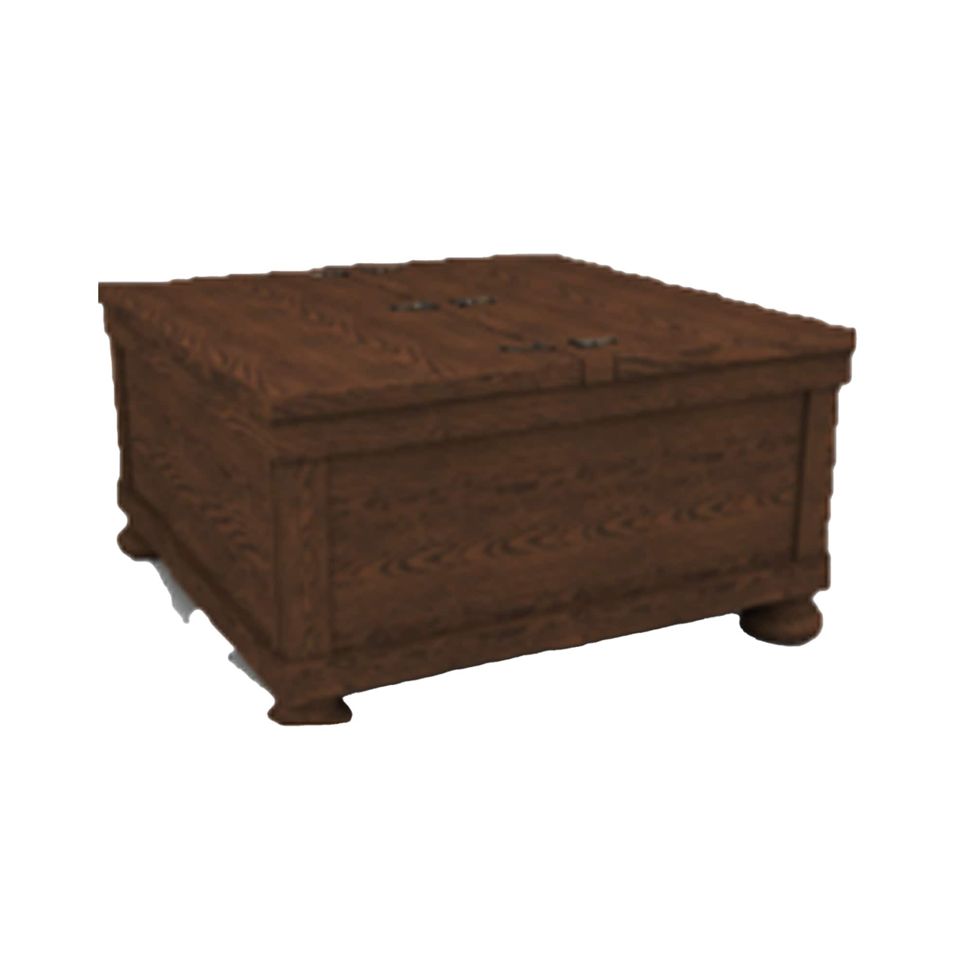 ROME + OAK - Stratford Rectangular Wood Coffee Table with Drawers, Walnut - Dark Brown